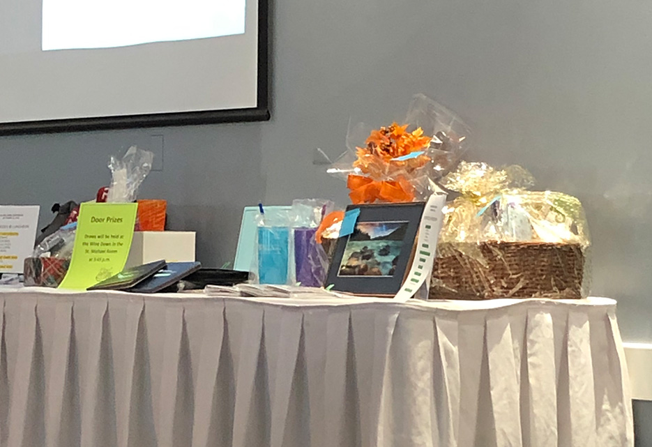 Photo of door prizes